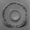Saucer, Saint-Cloud factory French, Soft-paste porcelain, French, Saint-Cloud