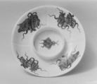 Saucer, Saint-Cloud factory French, Soft-paste porcelain, French, Saint-Cloud