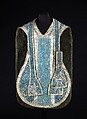 Chasuble, stole and maniple, Silk, metal, French