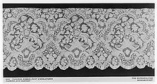 Flounce, Bobbin lace, point d'Angleterre, Flemish, Brussels