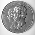 Birth of Comte de Hainault (1859–69), Medalist: Leopold Wiener (Belgian, Venlo 1823–1891 Brussels), Bronze, Belgian