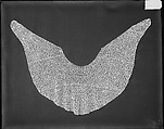 Cape, Needle lace, Point plat, Italian, Venice
