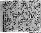 Petticoat fragment, Cotton, French