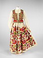 Ensemble, cotton, wool, plastic, metal, silk, glass, Bulgarian