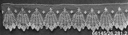 Strip, Silk, machine made lace, British