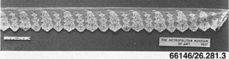 Strip, Silk, machine made lace, British