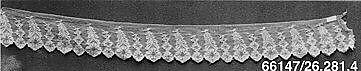 Strip, Silk, machine-made lace, British