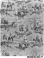 Pictorial print, Cotton, French