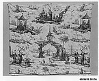 Pictorial print, Oberkampf Manufactory  French, Linen, French, Jouy-en-Josas