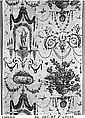 Floral print with figures, Cotton, French, possibly Nantes