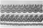 Border or flounce, Bobbin lace, Chantilly lace, French