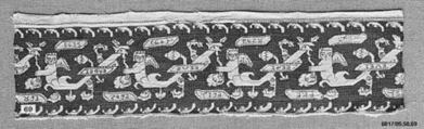 Band, Silk on linen, Greek or Italian