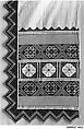 Scarf, Linen on linen, Russian