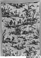 "Hunting Scenes", Oberkampf Manufactory French, Linen, French, Jouy-en-Josas