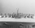 Schnapps glass (one of twelve), Glass, enamel, German, Nuremberg