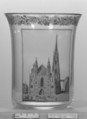 Beaker with view of the Stephansdom, Vienna, Gottlob Samuel Mohn Austrian, Glass, Austrian, Vienna