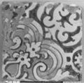 Floor tile, Tin-glazed earthenware, Flemish, Antwerp or Dutch
