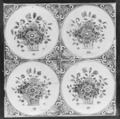 Tiles (4), Tin-glazed earthenware, Dutch, Delft