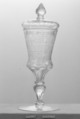 Standing cup with cover, Glass, Bohemian