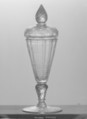 Standing cup with cover, Glass, German, Silesia