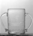 Two-handled cup, Glass; coin, German, Potsdam