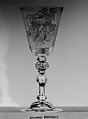 Wineglass, Style of William Fortuyn (working 1757–70), Glass, Dutch