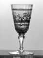 Standing cup, Zwischengold glass, Bohemian