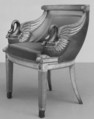 Armchair, Carved, painted and gilded beechwood, French or Italian