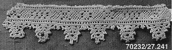 Strip, Needle lace, punto di Ragusa, linen, Italian