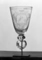 Wineglass (Sturzbecher), G. E. Kunckel or his workshop, Glass, German, Thuringia