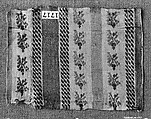 Piece, Silk, cotton and metal thread, French