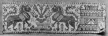 Band, Silk and linen, Italian