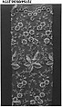 Fragment, Silk and wool, beads, German