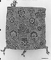 Bag, Silk and metal thread on canvas, British