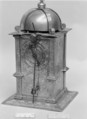 Clock, Brass gilt, German