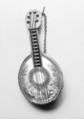 Watch in the shape of a mandolin, Jean-François Bautte & Co.  Swiss, Gold, enamel, Swiss, Geneva
