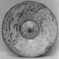 Dish, Tin-glazed and luster-painted earthenware, Spanish, Aragon, possibly Reus, Muel or Manises