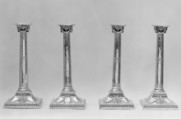 Set of four candlesticks, John Carter II, Silver, British, London