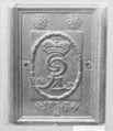 Stove plate with cipher of George II, Iron, German