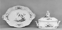 Tureen with cover and stand, Meissen Manufactory German, Hard-paste porcelain, German, Meissen