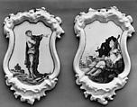 Plaque (one of a pair), Alcora Manufactory (Spanish, 1727–1895), White enameled earthenware, Spanish, Alcora