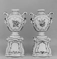 Pair of small vases, Doccia Porcelain Manufactory Italian, Hard-paste porcelain, Italian, Florence