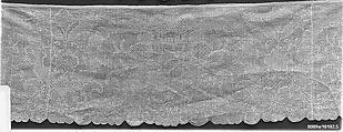Fragment, Linen, drawnwork, Danish