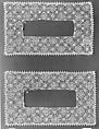 Border (one of a pair), Needle lace, Italian