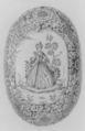 Brush back, Faience (tin-glazed earthenware), Dutch