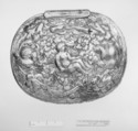 Box, Silver, glass, probably German