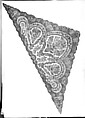 Shawl, Bobbin lace, French, Chantilly