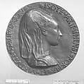 Isotta degli Atti of Rimini, Medalist: Matteo de' Pasti (Italian, Verona ca. 1420–after 1467 Rimini), Bronze, Italian