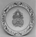 Dish, Hard-paste porcelain, Chinese, for European market