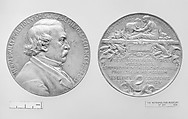 In Honor of Henri Bouley, President of the Academy of Sciences, 1884–85, Medalist: Louis-Oscar Roty (French, Paris 1846–1911 Paris), Bronze, struck, silvered, French